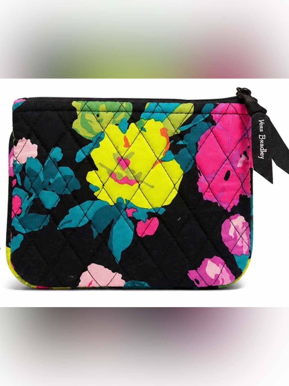 Vera Bradley SUZANI Floral. (RETIRED) Small Zip Cosmetic Bag. LIKE NEW